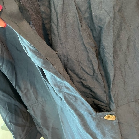 VINCE Collar Wrap Dress Size 10 - Picture 5 of 16